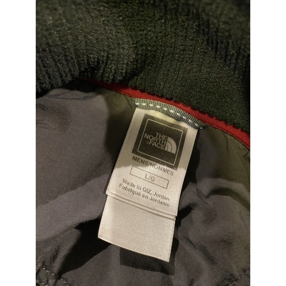 The North Face Mens Size Large Black Fleece 1/4 Zip Pullover Sweater‎ *Flaws*